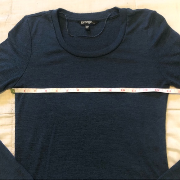 3/20$ George - Long Sleeve Navy Shirt - Picture 3 of 5